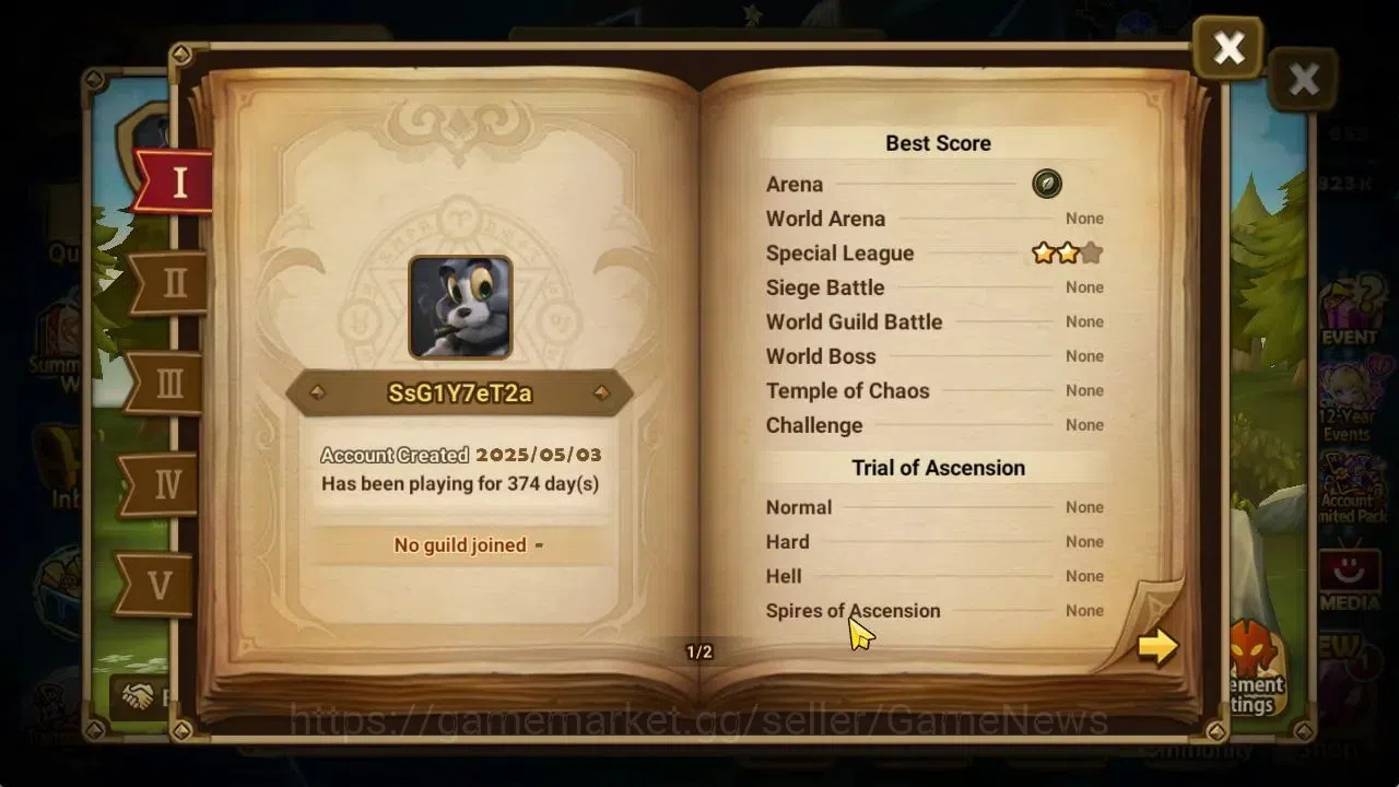 Summoners War: Sky Arena Accounts EUROPE Lv 59|Starter 1 NB5[Leo]+1 6*Monster|31K Ma image 5