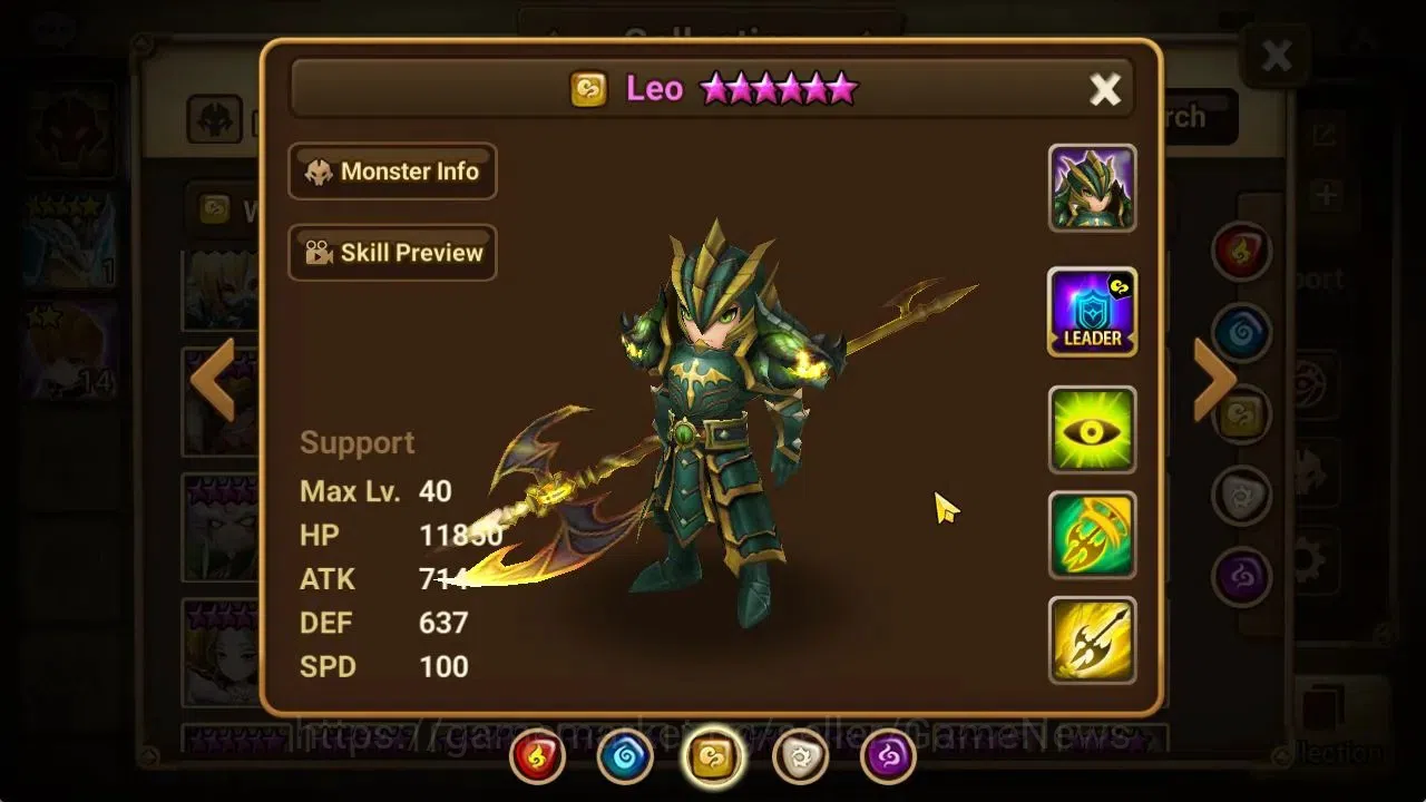 Summoners War: Sky Arena Accounts EUROPE Lv 59|Starter 1 NB5[Leo]+1 6*Monster|31K Ma image 8