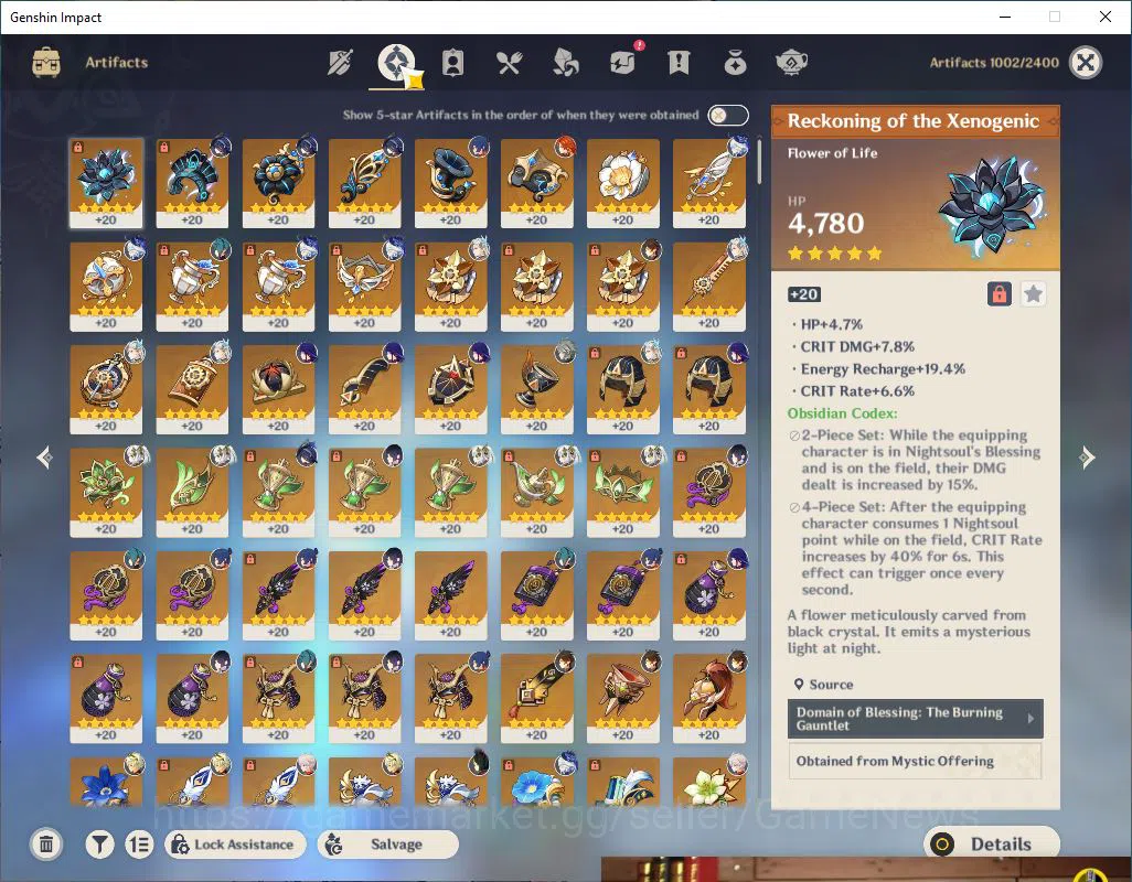 Genshin Impact Accounts Mid Game ASIA|AR 50|10 Limited +5(5*Weapon)| Neuvill C2,Yelan 7