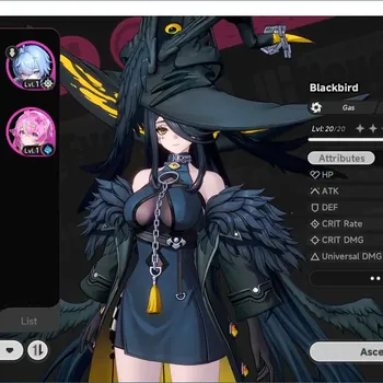 Neverness to Everness Accounts SEA|Fresh Starter HL7|2-S Class Blackbird , Linko |MC Male|Very Low Explore| TakeMail Check