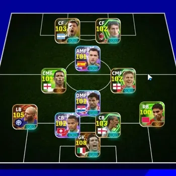 eFootball Accounts Legends & Iconic Players Android|PW 3169|2 Big Time(G Buffon,F Dimarco)|5 Epic Legend|7 Show Time|Many