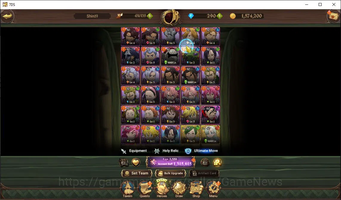 The Seven Deadly Sins: Grand Cross Accounts Global | 1,3 M CC | Chapter 2 | 290 Dm+1 Seventh S image 11