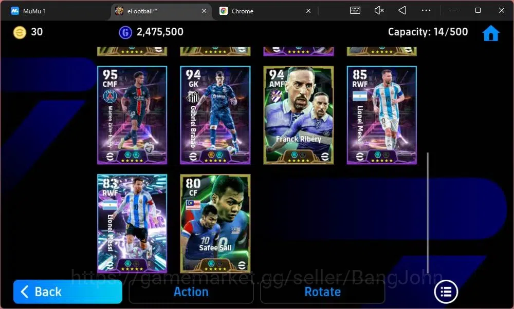 eFootball Accounts Mobile|PW 3121|Epic Gerrard,Caceres,Cafu,Bergkamp, image 4