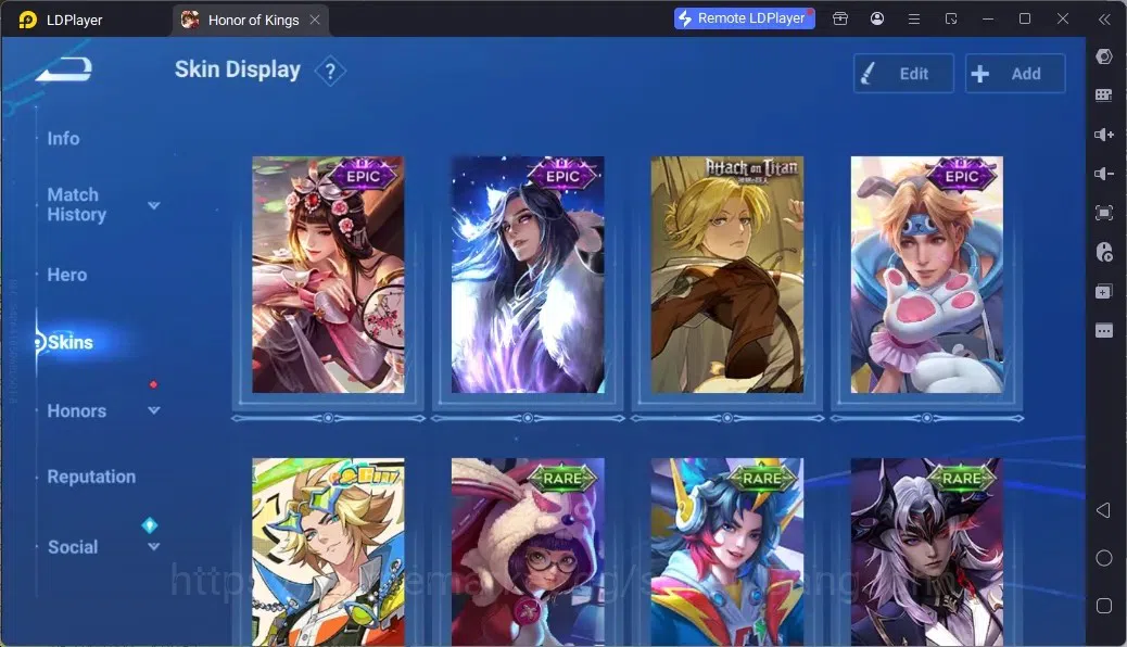 Honor of Kings Accounts Rare Skin Global | 76H 53S |1 Flawless|1 Legend|9 Epic|2 Collab|2 EventExclusive | TakeMail Check SS 4