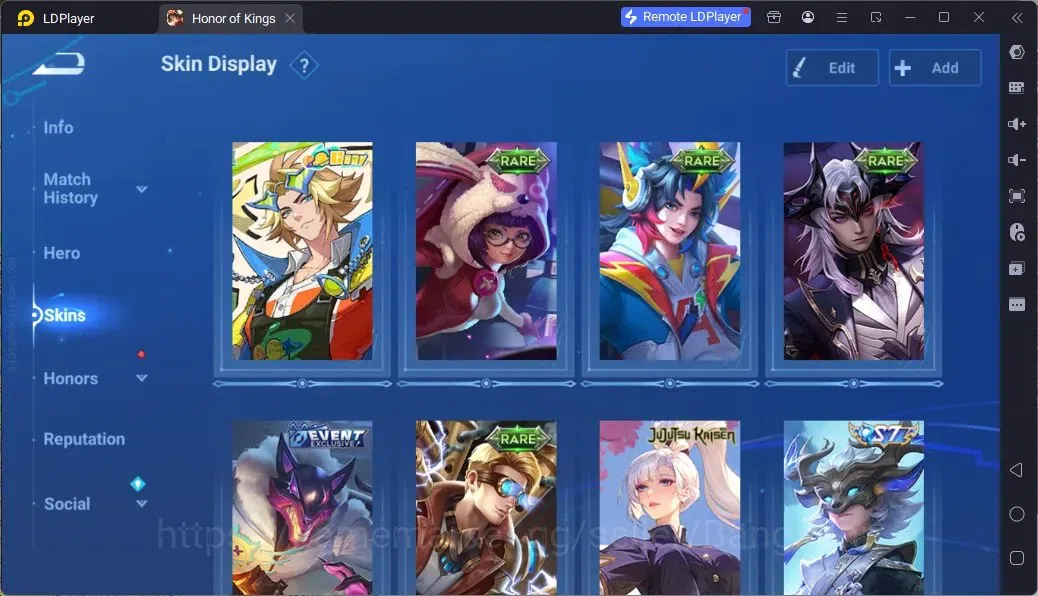 Honor of Kings Accounts Rare Skin Global | 76H 53S |1 Flawless|1 Legend|9 Epic|2 Collab|2 EventExclusive | TakeMail Check SS 5