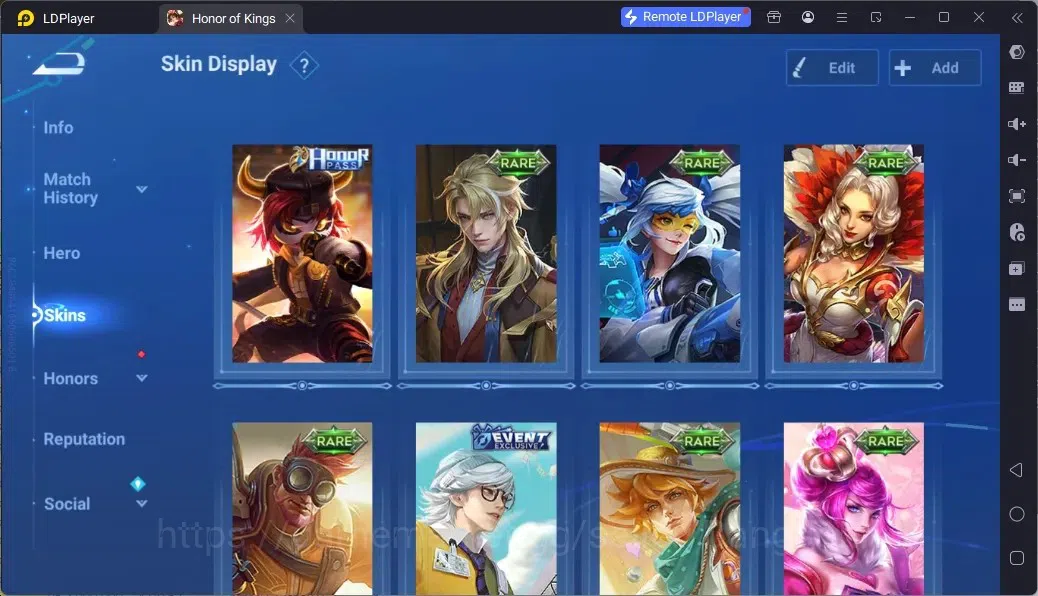 Honor of Kings Accounts Rare Skin Global | 76H 53S |1 Flawless|1 Legend|9 Epic|2 Collab|2 EventExclusive | TakeMail Check SS 7