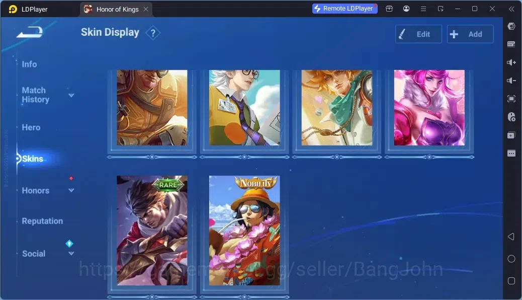 Honor of Kings Accounts Rare Skin Global | 76H 53S |1 Flawless|1 Legend|9 Epic|2 Collab|2 EventExclusive | TakeMail Check SS 8