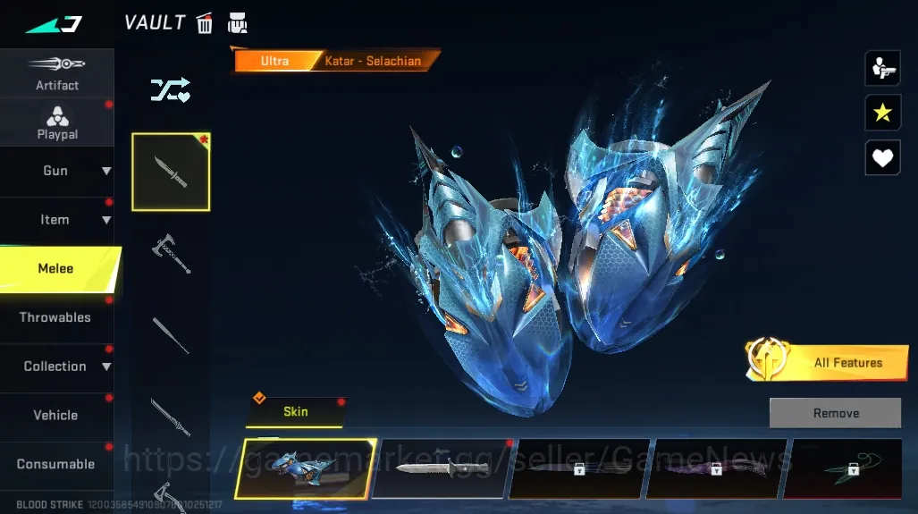 Blood Strike Accounts Starter Asia|ETERNAL M700 Seraph Lv2|Meele Ultra Katar Selachian|Ultra Thompson Copperhead,etc|LMT 1