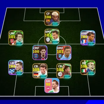 eFootball Accounts High-End Android Power 3172 | Yamal Balon Dor , Mathaus Tsubasa , Van basten , Cannavaro | Manager Pep