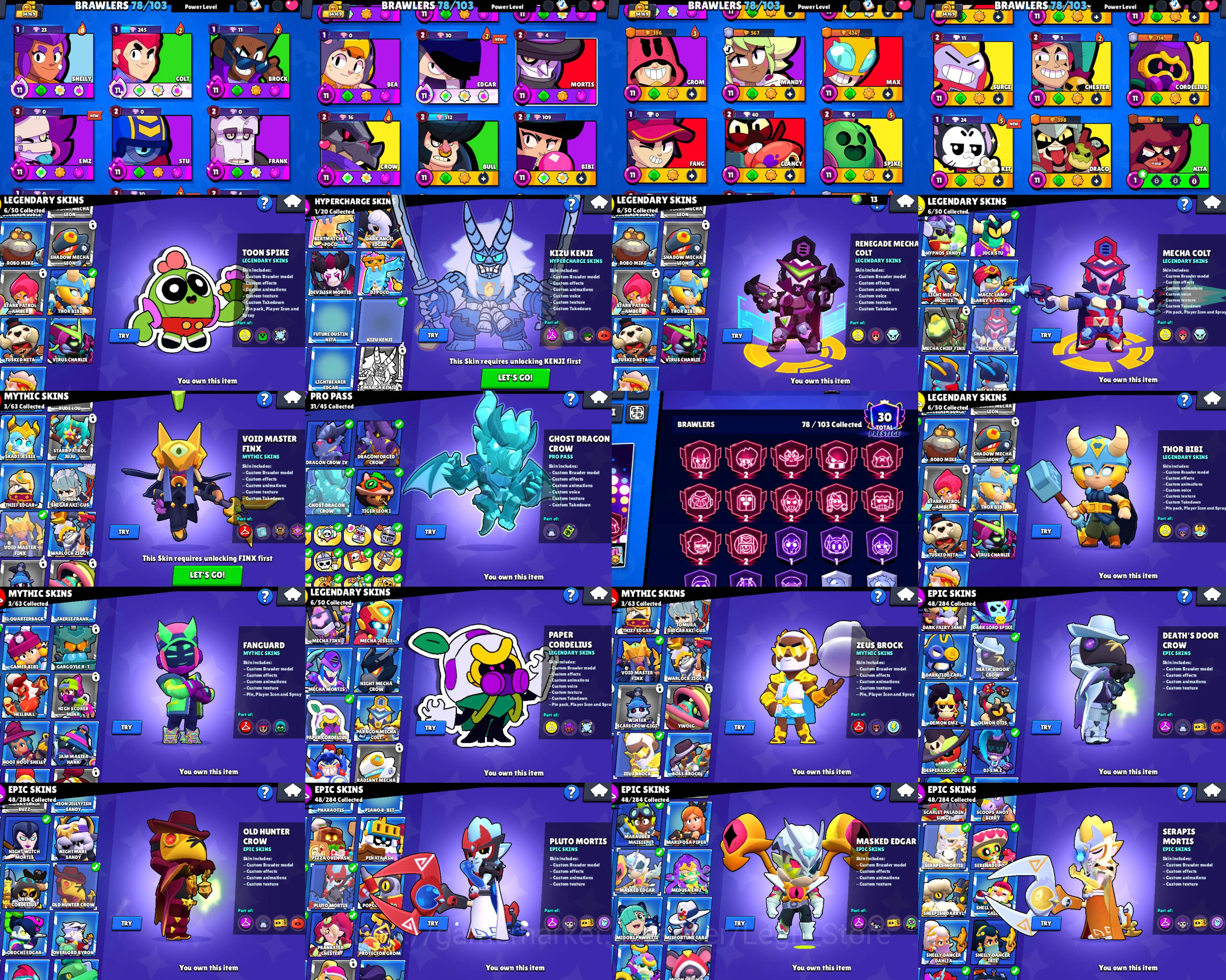 Brawl Stars Accounts 12 - 2 lvl PRESTIGE | 23 BUFFIES | 23 MAXED | PRO  image 2