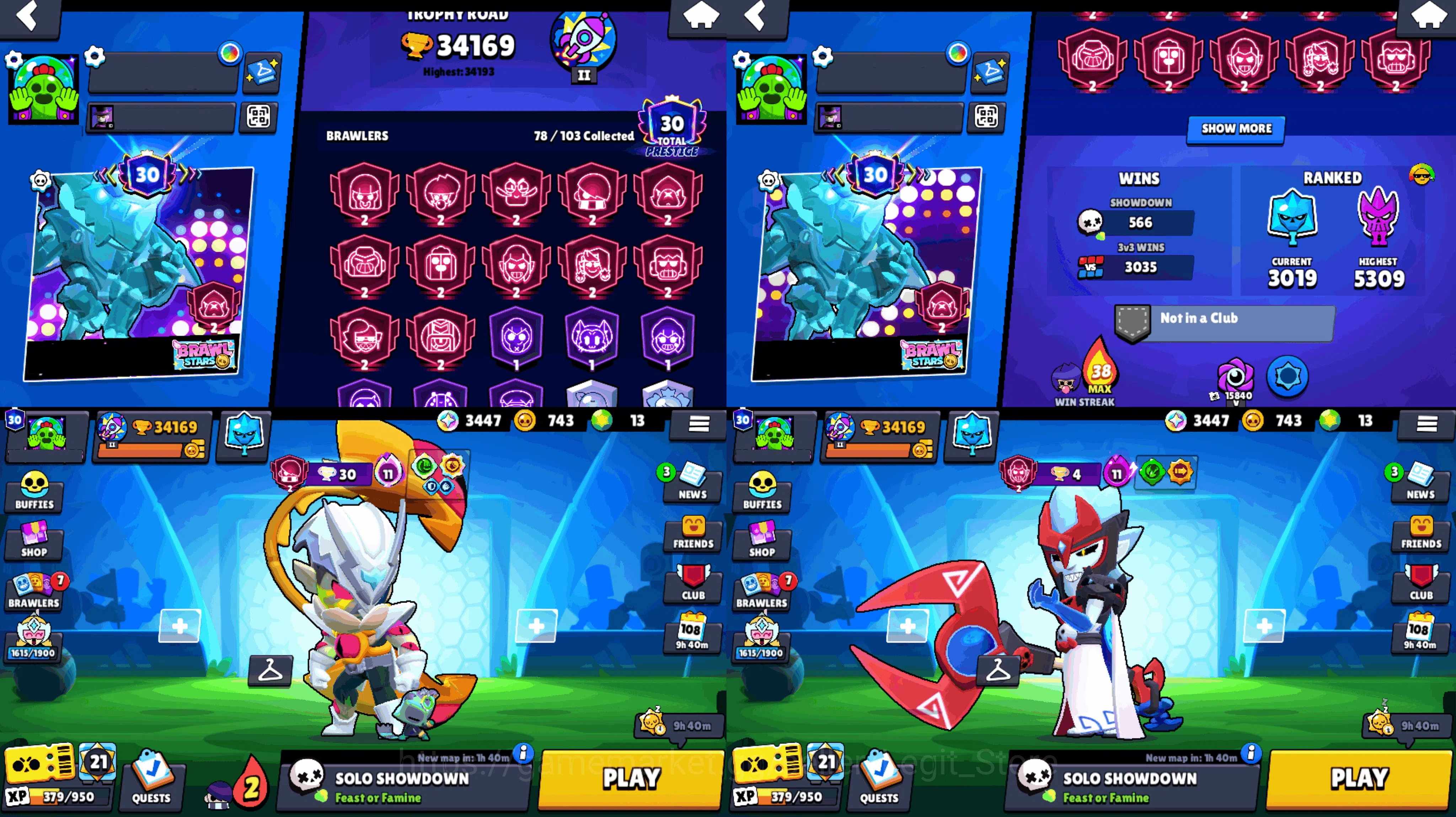 Brawl Stars Accounts 12 - 2 lvl PRESTIGE | 23 BUFFIES | 23 MAXED | PRO  image 3