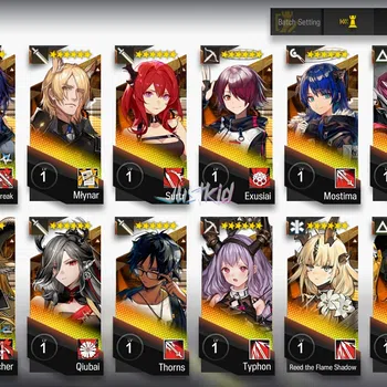 Arknights Accounts Starter ARKNIGHTS GLOBAL STARTER 17*6 , 3 LIMITED WANG,SHU,SILVERASH ALTER , CHEN