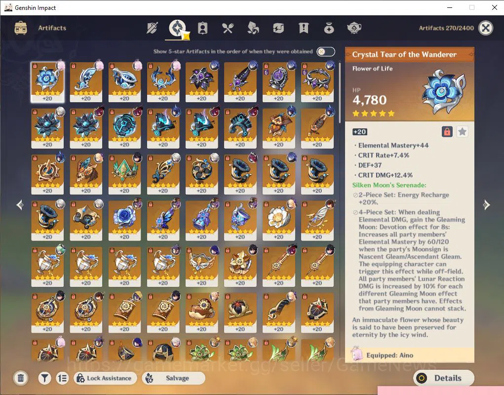 Genshin Impact Accounts ASIA|AR 59|10 Limited +6(*5Weapon)| Yelan+C1 Raide image 6