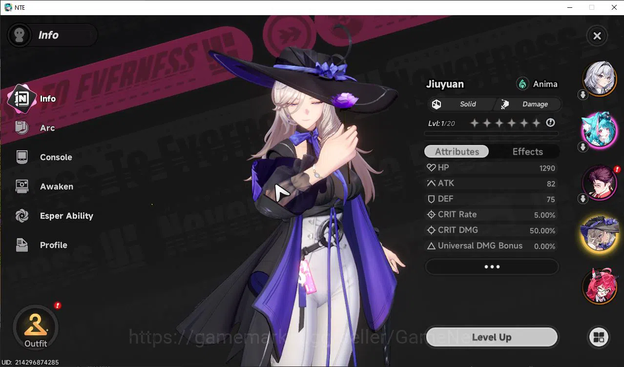 Neverness to Everness Accounts GLOBAL NA |HL 3| 2 SSR Limited [Nanally,Jiuyuan] | image 2