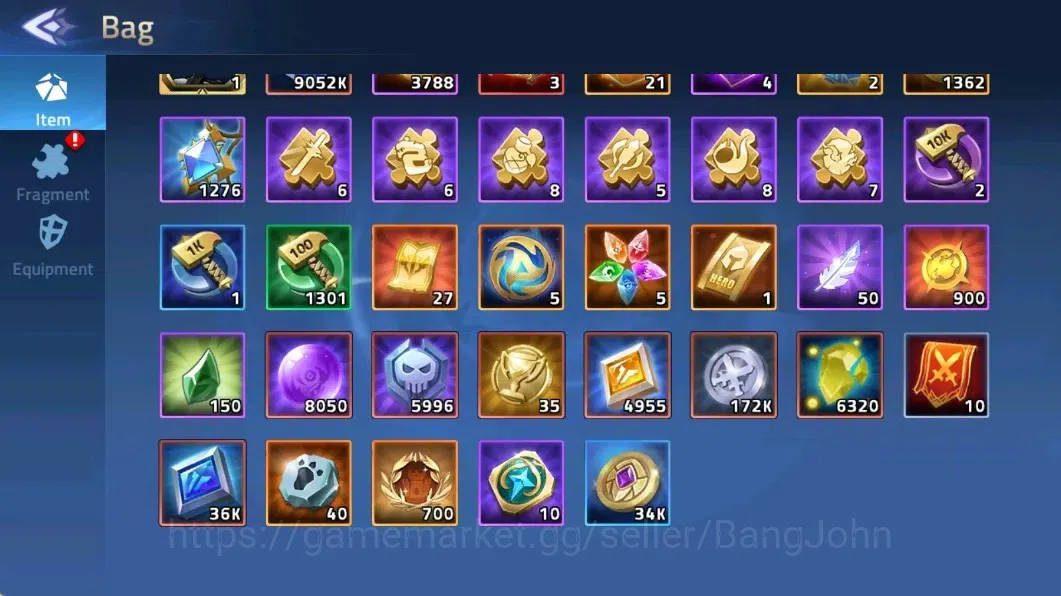 Mobile Legends: Adventure Accounts Global |LV 59| 2334k Power |VIP 5| Camp 35-1 |Hero 71|43 SSR|1 Awaken (Tidescale 17