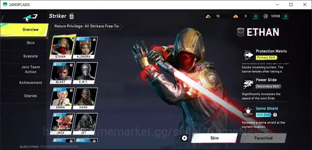 Blood Strike Accounts ASIA|ETERNAL Kala Whisper|Melee Legendary Katana R image 3