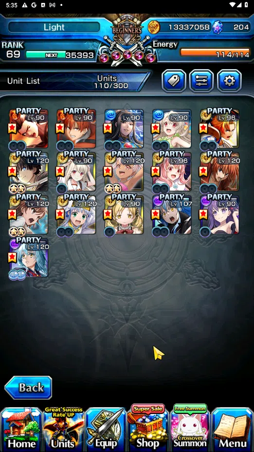 Grand Summoners Accounts GLOBAL | Ascend 12 | DL Rimuru, Stark, Kenshin Him image 2
