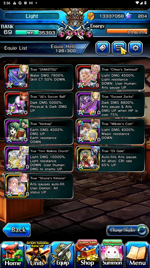 Grand Summoners Accounts GLOBAL | Ascend 12 | DL Rimuru, Stark, Kenshin Him image 8