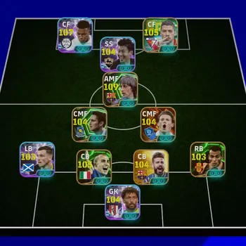 eFootball Accounts Mid-Tier =[ Strength 3232 ]= ➜ Mbappe ➺ Blitz Curler Son ➜ Cruyff ➺ Lampard ➜ Mc Tominay ➺ Pique