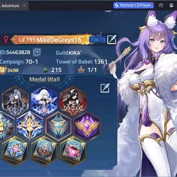 Mobile Legends: Adventure Accounts Global|LV 195|349M Power|Camp 70-1|VIP 10|Hero 225|3 Nexus|37 Awakend|9 UR|6 Epic