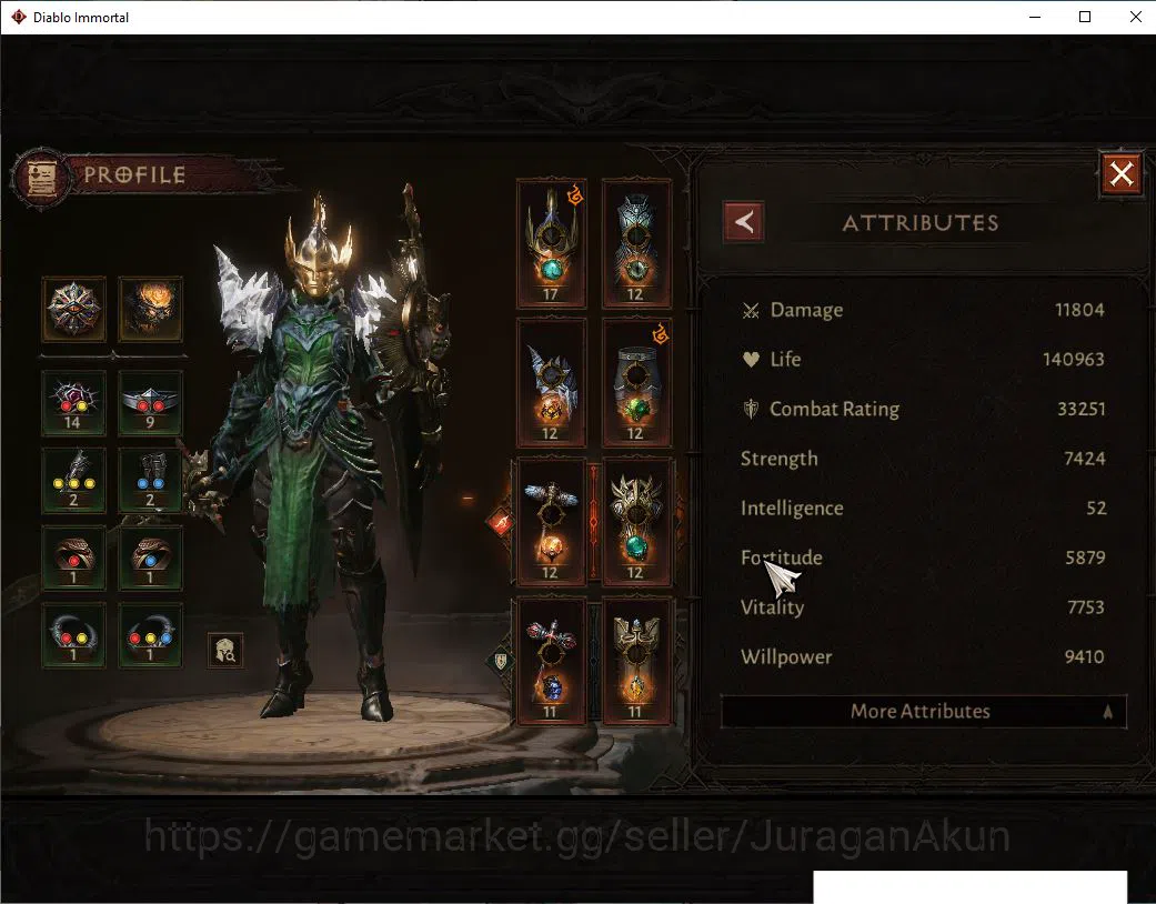 Diablo Immortal Accounts SEA- Anu | Lv60(426) Crusader| 33K CR|Reso 480 | I image 4