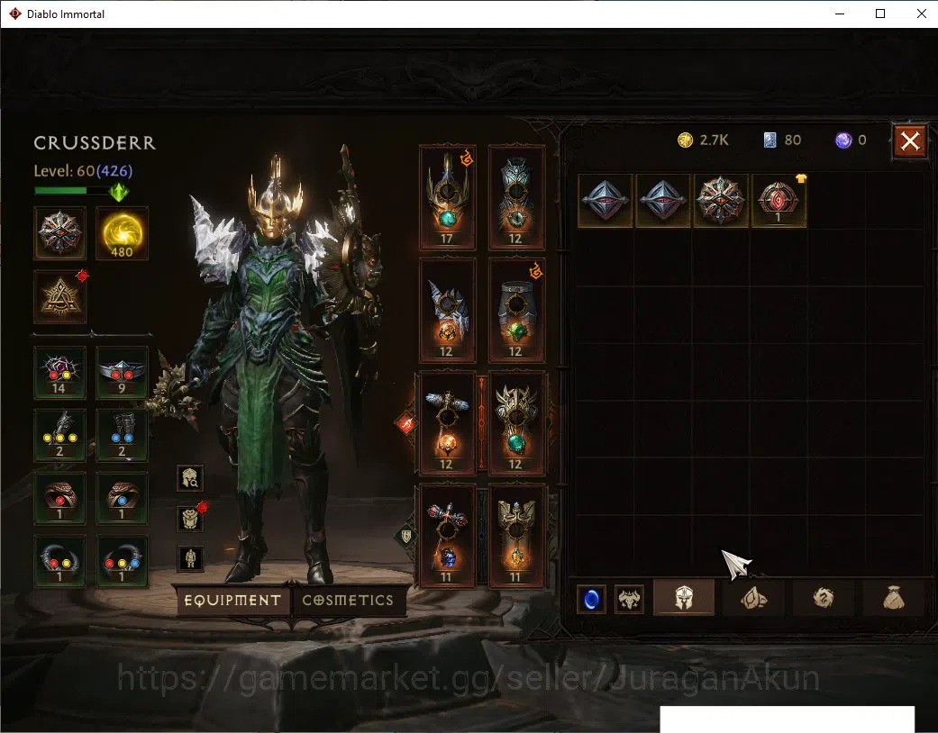 Diablo Immortal Accounts SEA- Anu | Lv60(426) Crusader| 33K CR|Reso 480 | I image 6