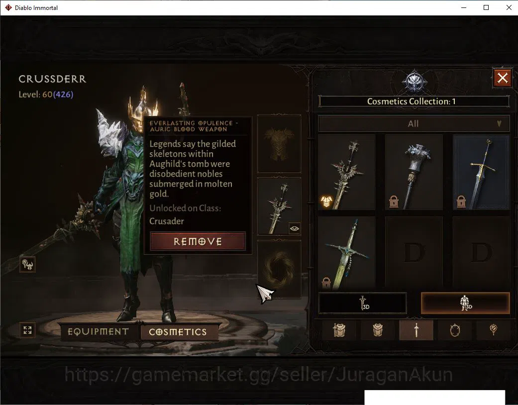 Diablo Immortal Accounts SEA- Anu | Lv60(426) Crusader| 33K CR|Reso 480 | I image 9