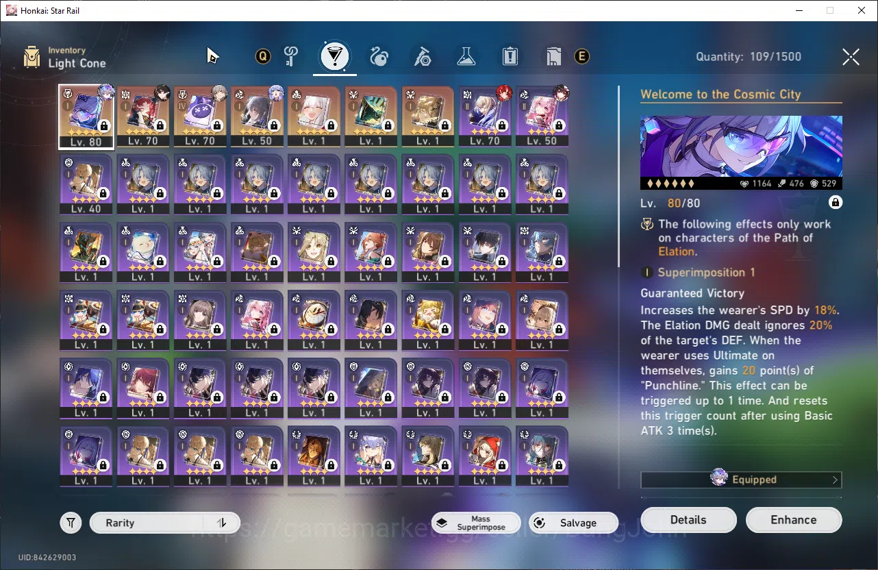 Honkai Star Rail Accounts ASIA | TL 60 | 8 LIMIT | SILVER WOLF999 E4 + SIGN  image 10