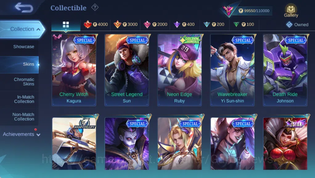Mobile Legends: Bang Bang Accounts Hero 132|Skin 368|High Glory 55|Kishin Angela,Gran image 13