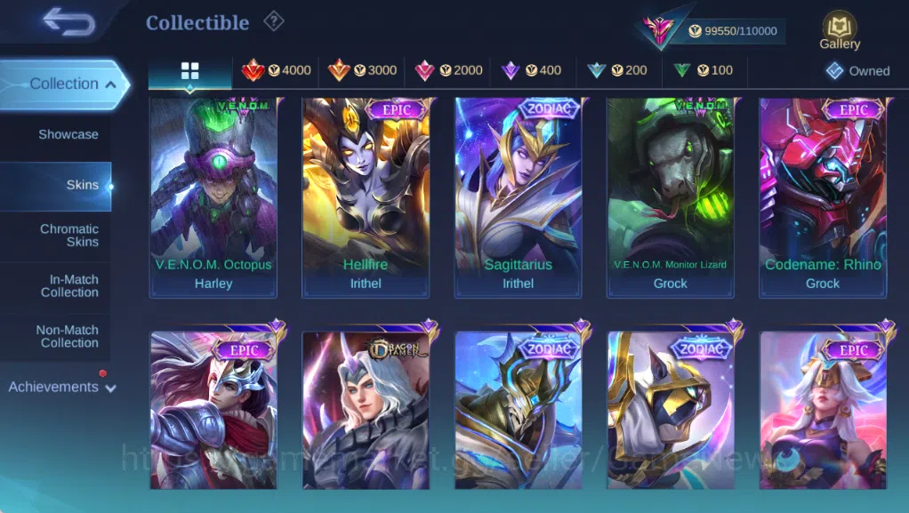Mobile Legends: Bang Bang Accounts Hero 132|Skin 368|High Glory 55|Kishin Angela,Gran image 7