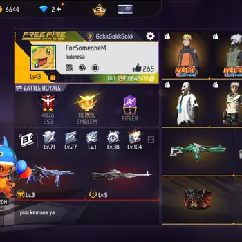 Free Fire Accounts Indonesia |2 EVO : MP40 Chromasonic M60 Dreanbreaker |ScorchingBeast Bp| Check SS FF1040B