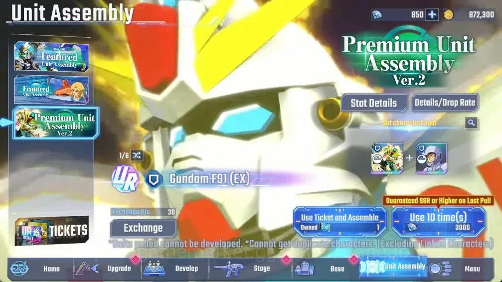 SD Gundam G Generation ETERNAL Accounts Global| Rank 18 | FreshStory | 850 Diamond|11 URGundam Wing Gundam,Great Zeong|10 6