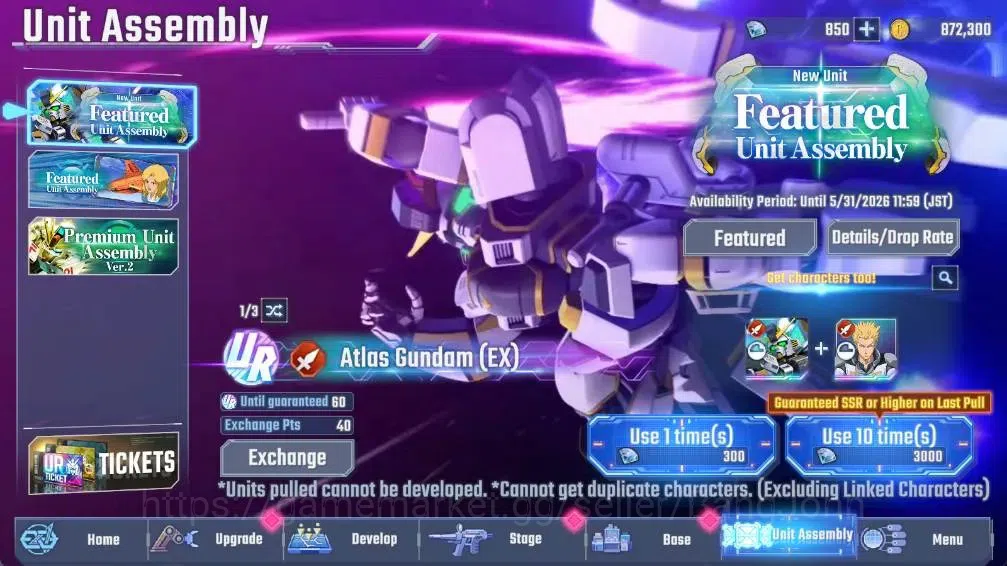 SD Gundam G Generation ETERNAL Accounts Global| Rank 18 | FreshStory | 850 Diamond|11 URGundam Wing Gundam,Great Zeong|10 8