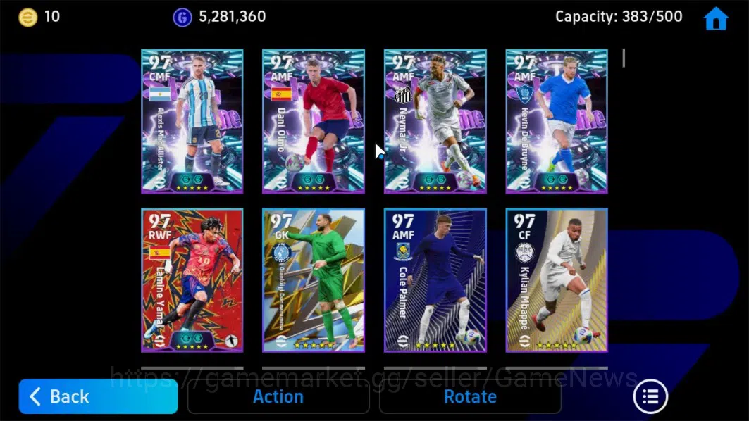 eFootball Accounts Android|BigTime E.Hazard,Epic Fabio C,C.Vieri,Rona image 5