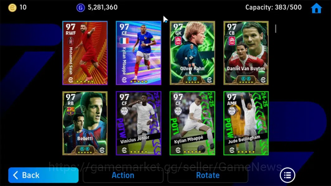 eFootball Accounts Android|BigTime E.Hazard,Epic Fabio C,C.Vieri,Rona image 6