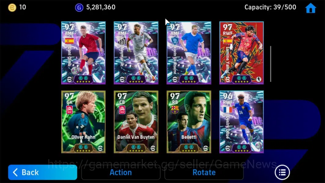 eFootball Accounts Android|BigTime E.Hazard,Epic Fabio C,C.Vieri,Rona image 8