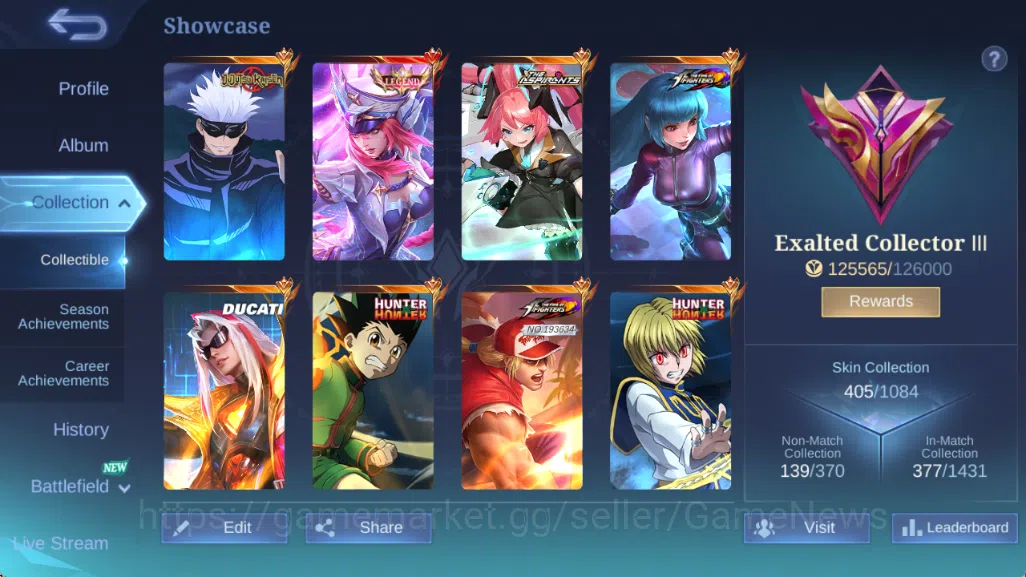 Mobile Legends: Bang Bang Accounts Hero 132|Skin 405|High Immo 105|Legend Freya,Aspir image 12