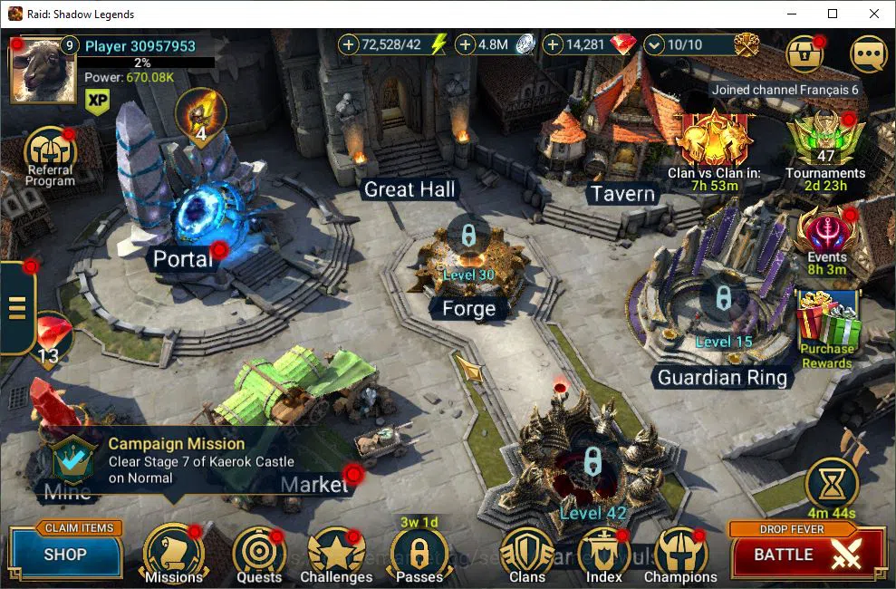 Raid: Shadow Legends Starter Lv9 670K Power|1 Mythic(Galathir)+23 Legend(Ninja, image 1