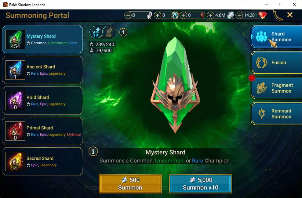 Raid: Shadow Legends Accounts Starter Lv9 670K Power|1 Mythic(Galathir)+23 13