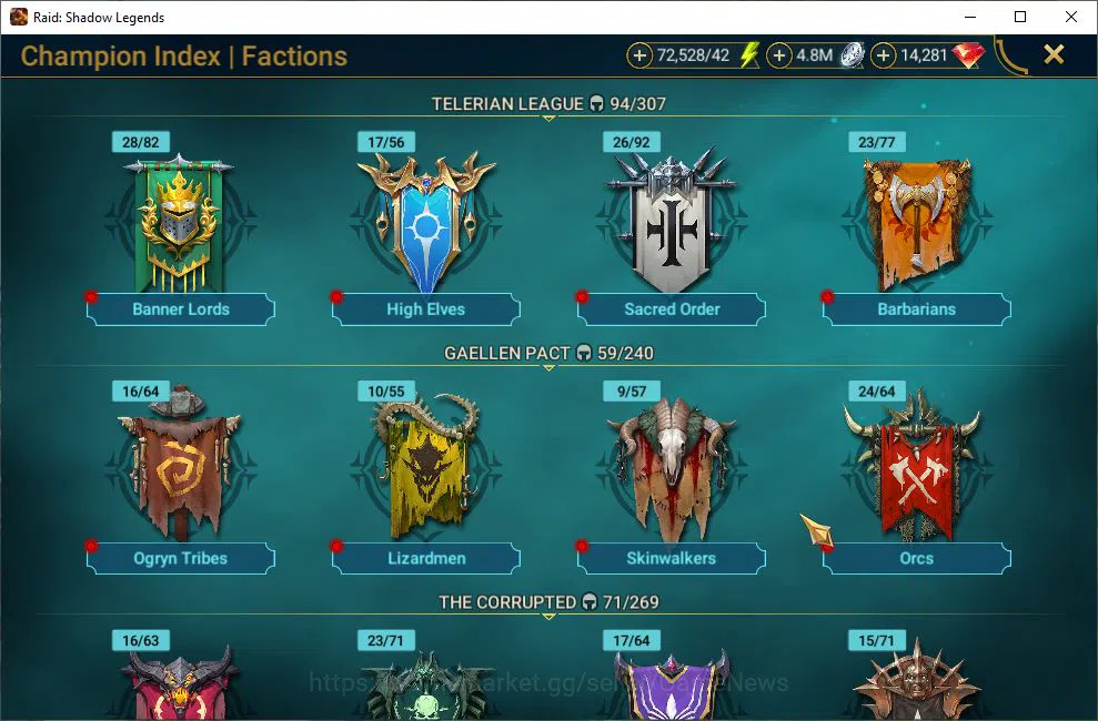 Raid: Shadow Legends Accounts Starter Lv9 670K Power|1 Mythic(Galathir)+23 18