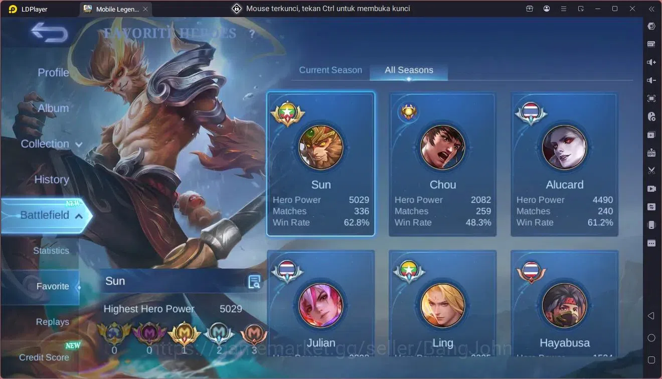 Mobile Legends: Bang Bang Accounts Global|Hero 84|Skin 136|Expert|M5 YZ|M7 Granger|Me image 16