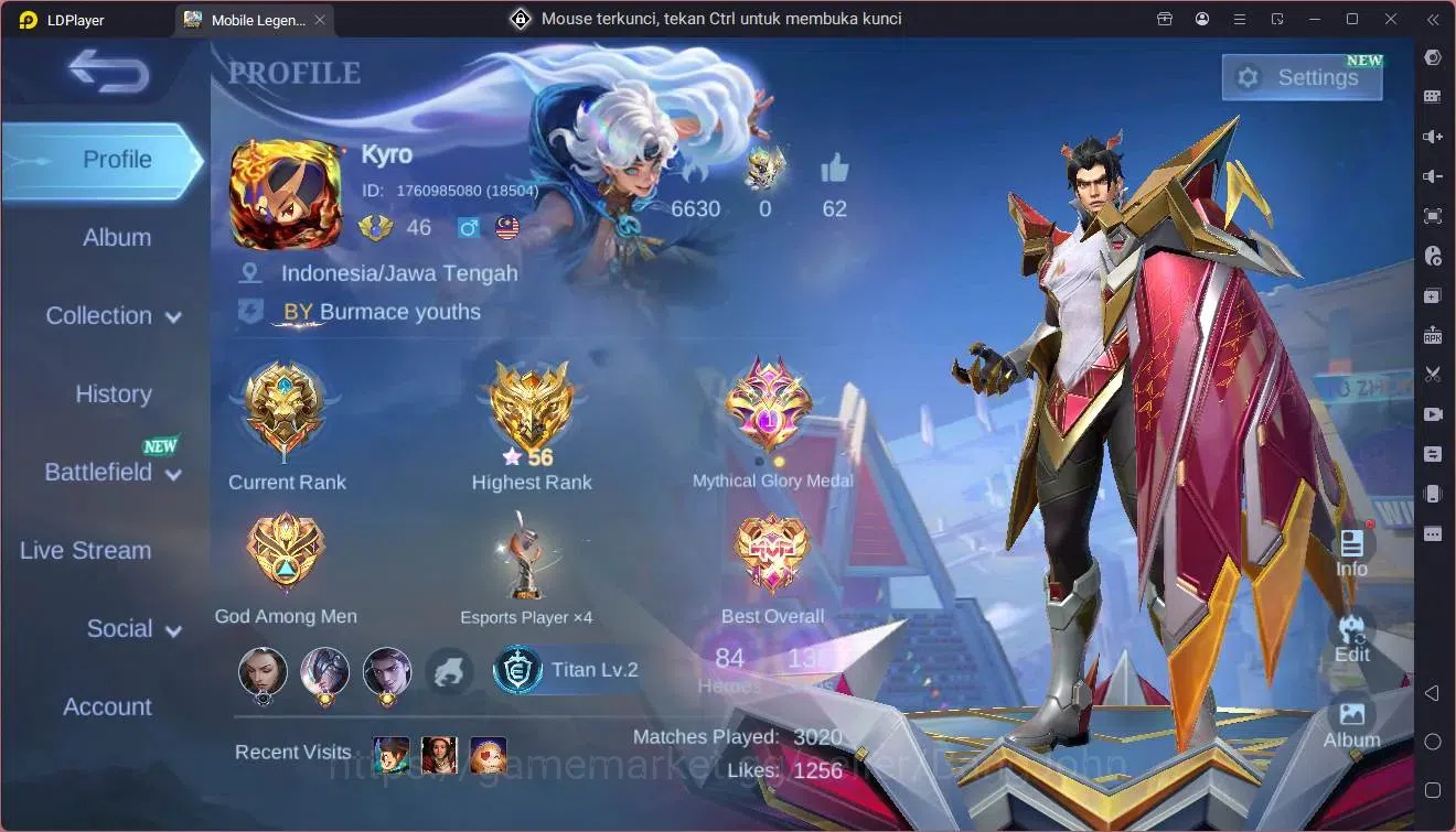 Mobile Legends: Bang Bang Accounts Global|Hero 84|Skin 136|Expert|M5 YZ|M7 Granger|Me image 19