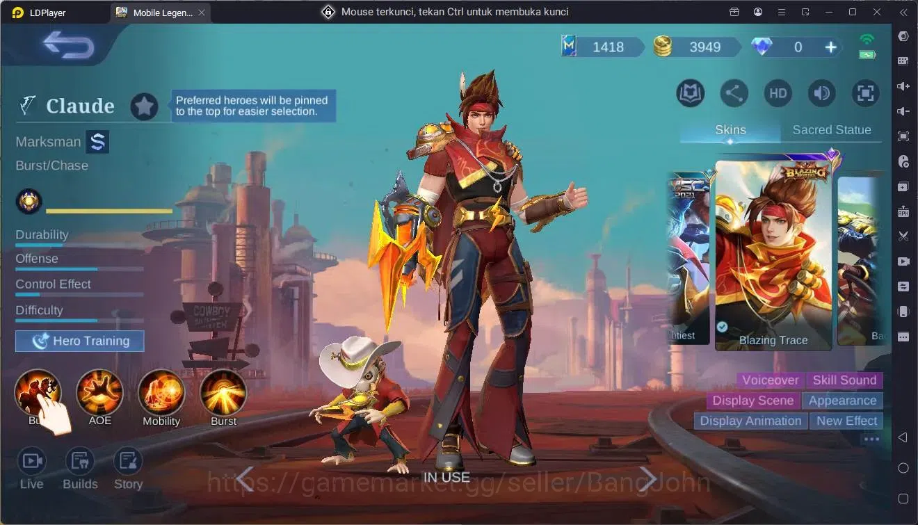 Mobile Legends: Bang Bang Accounts Global|Hero 84|Skin 136|Expert|M5 YZ|M7 Granger|Me image 3
