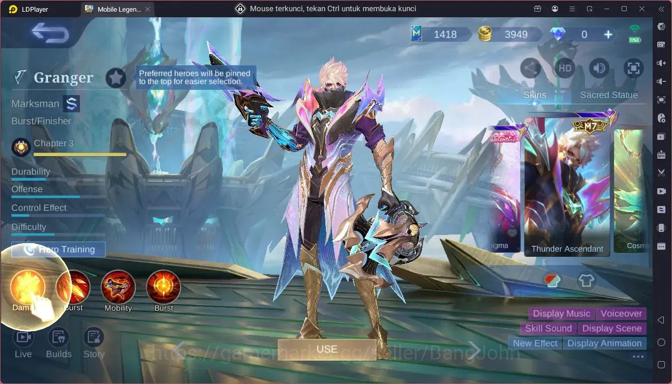 Mobile Legends: Bang Bang Accounts Global|Hero 84|Skin 136|Expert|M5 YZ|M7 Granger|Me image 7