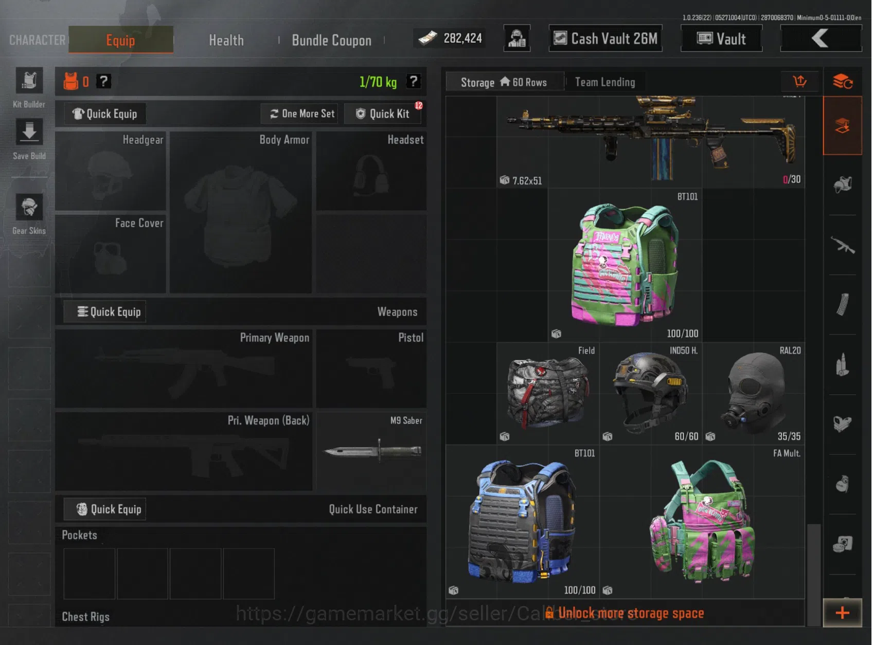 Arena Breakout Accounts 29M cash 26.2M good skins image 10