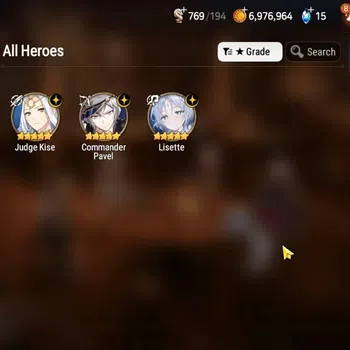 Epic Seven Accounts Limited Hero GLOBAL UnVerif|New Era|3 ML(Lisete,Command Pavel,Judge Kise)+TA Coli,landy,Etc|Poh ON|Abys