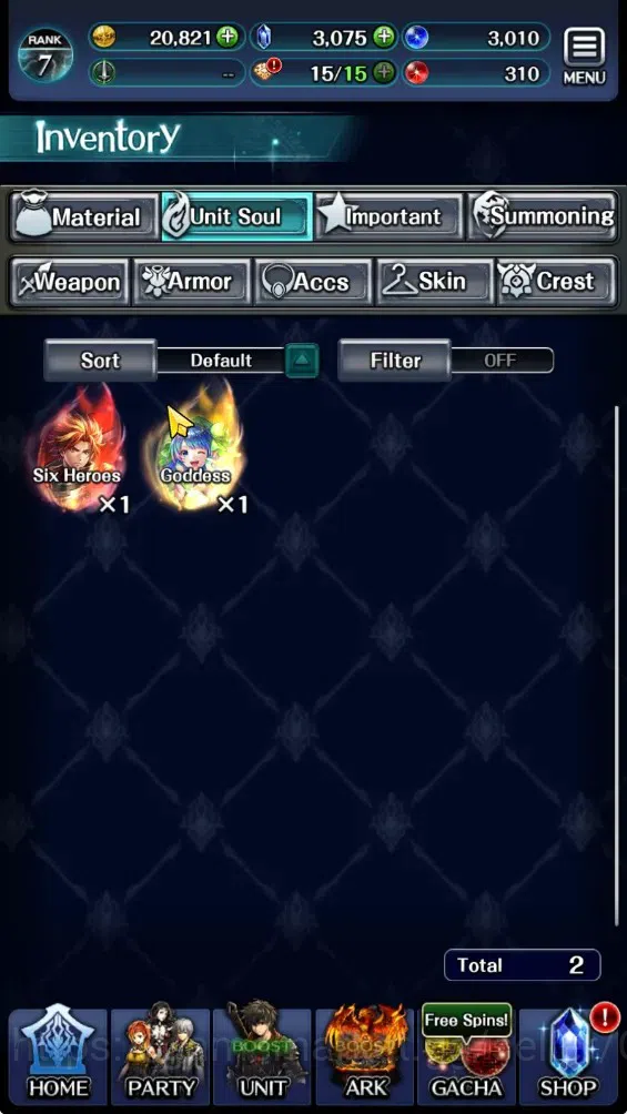 Last Cloudia Accounts GLOBAL|Rank 7|3K Crystal|Collab Brave Frontier (Fi image 11