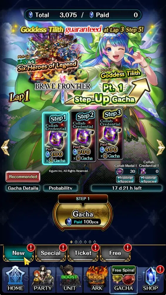 Last Cloudia Accounts GLOBAL|Rank 7|3K Crystal|Collab Brave Frontier (Fi image 8