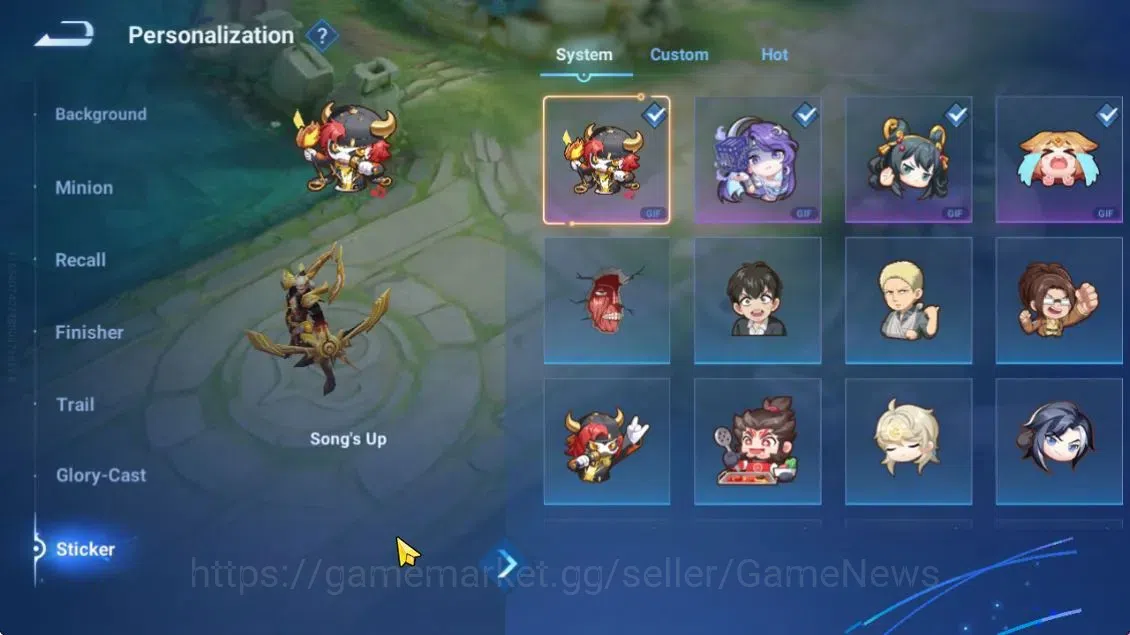 Honor of Kings Accounts Hero 42 Skin 29|Legend (Yao),AOT(Mayene),GM(Gan &  image 12