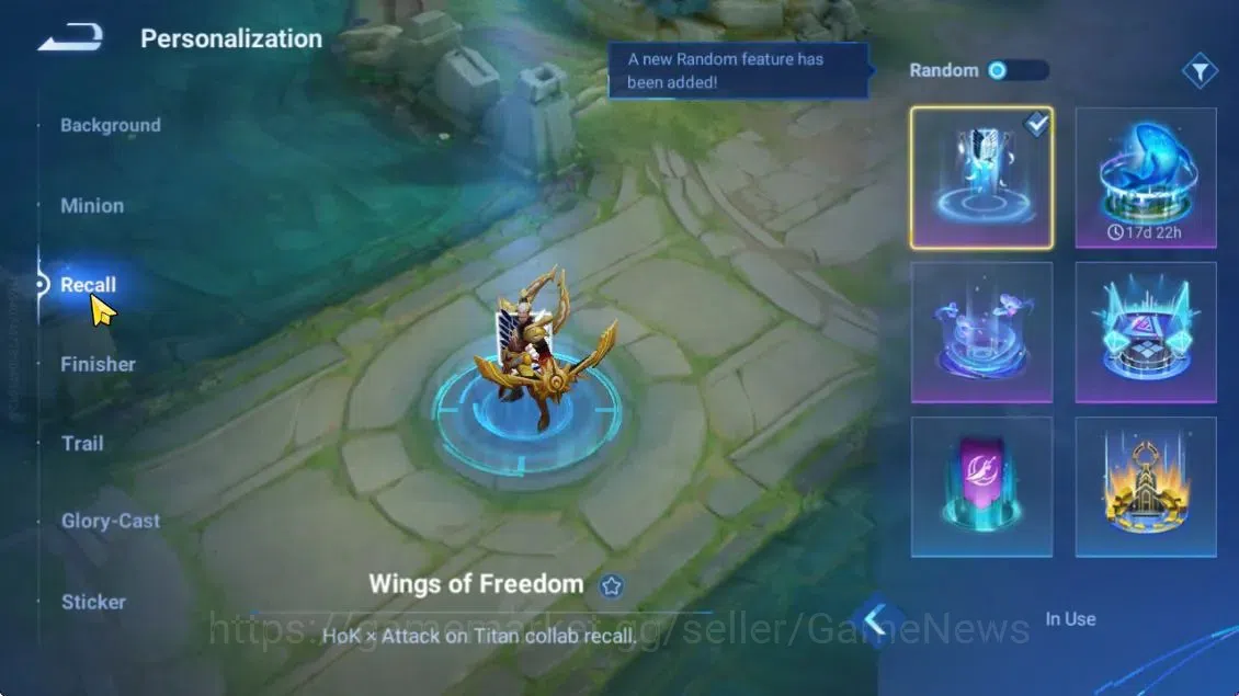 Honor of Kings Accounts Hero 42 Skin 29|Legend (Yao),AOT(Mayene),GM(Gan &  image 8